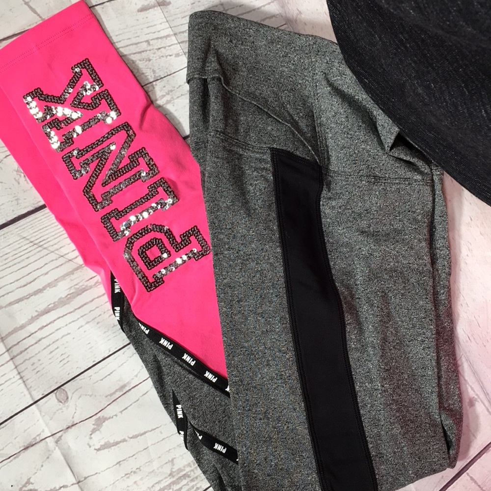 NWT vs pink bling Leggings XS/S